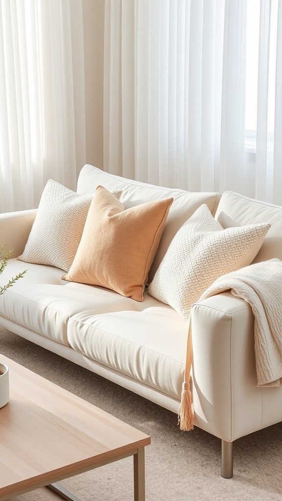 Incorporate Textured Throw Pillows