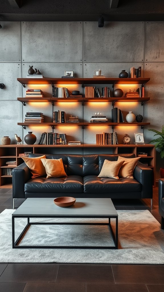 Industrial Brown Bookshelves