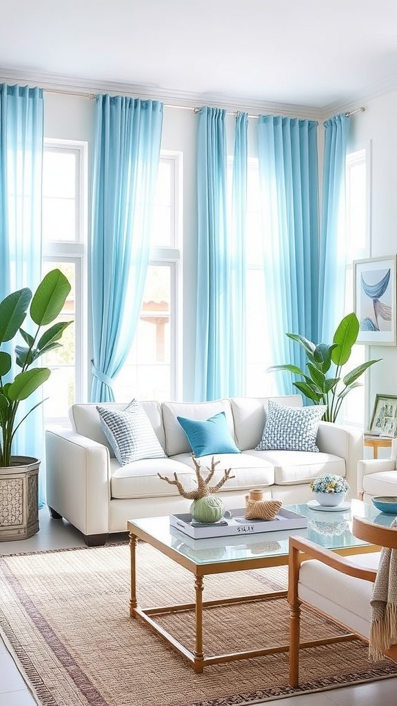 Light Blue Curtains