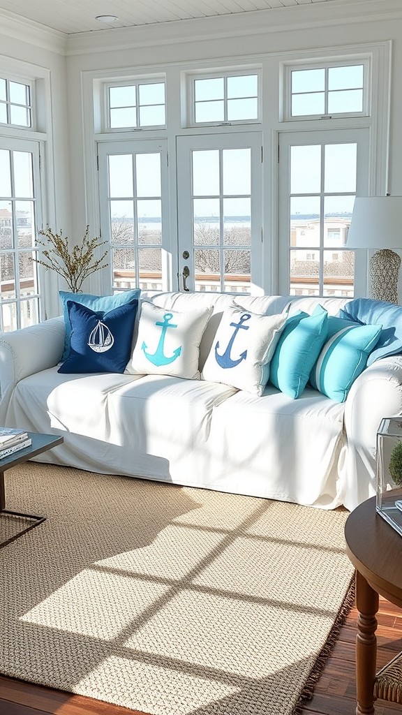 Nautical-Themed Throw Pillows