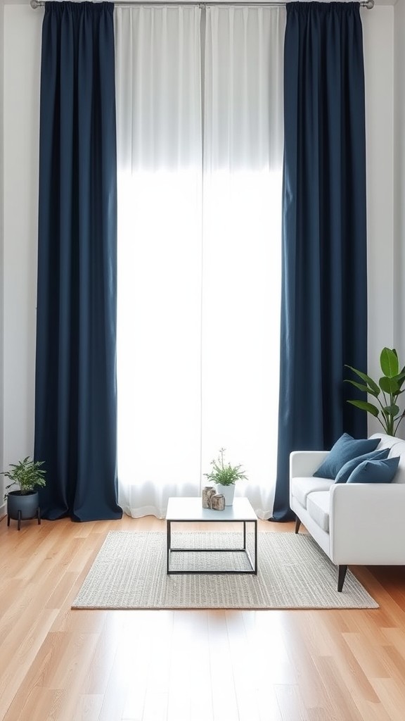 Navy Blue Curtains