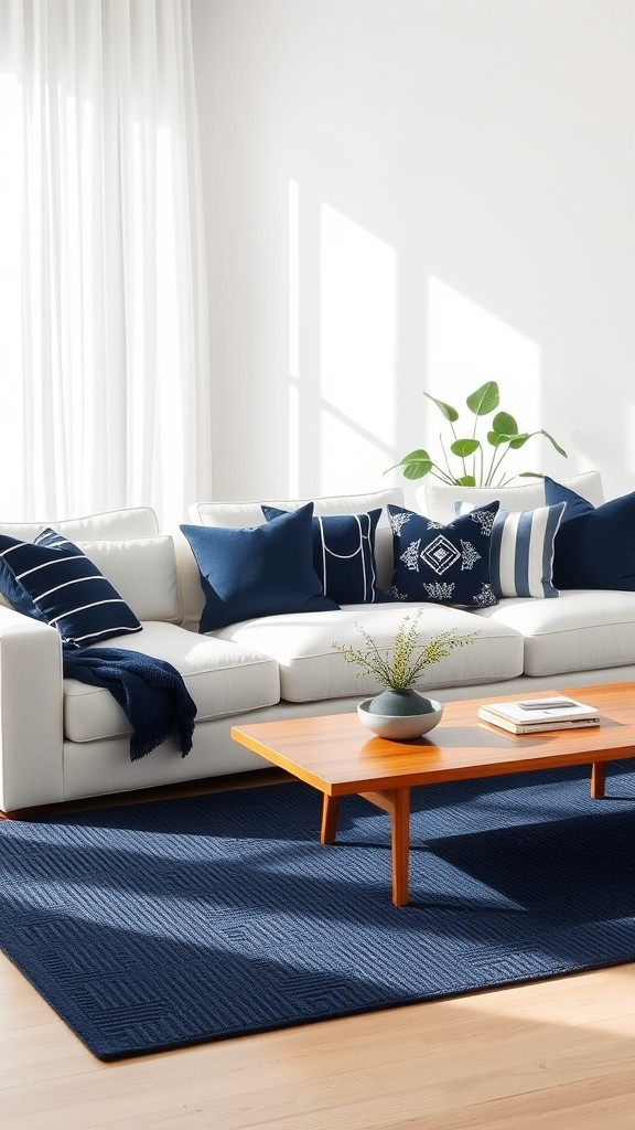 Navy Throw Pillows