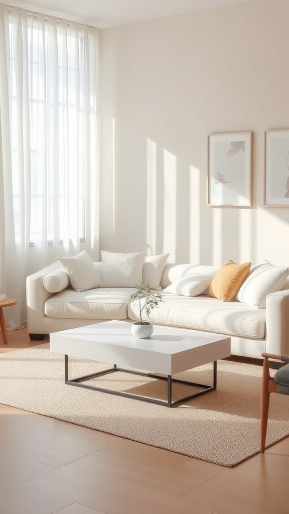 Opt for a Crisp White Sofa