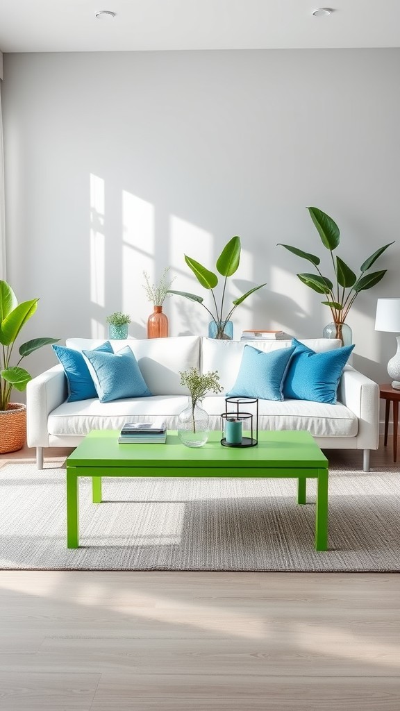 Opt for a Green Coffee Table