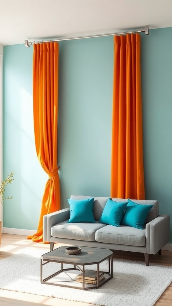 Orange Curtains