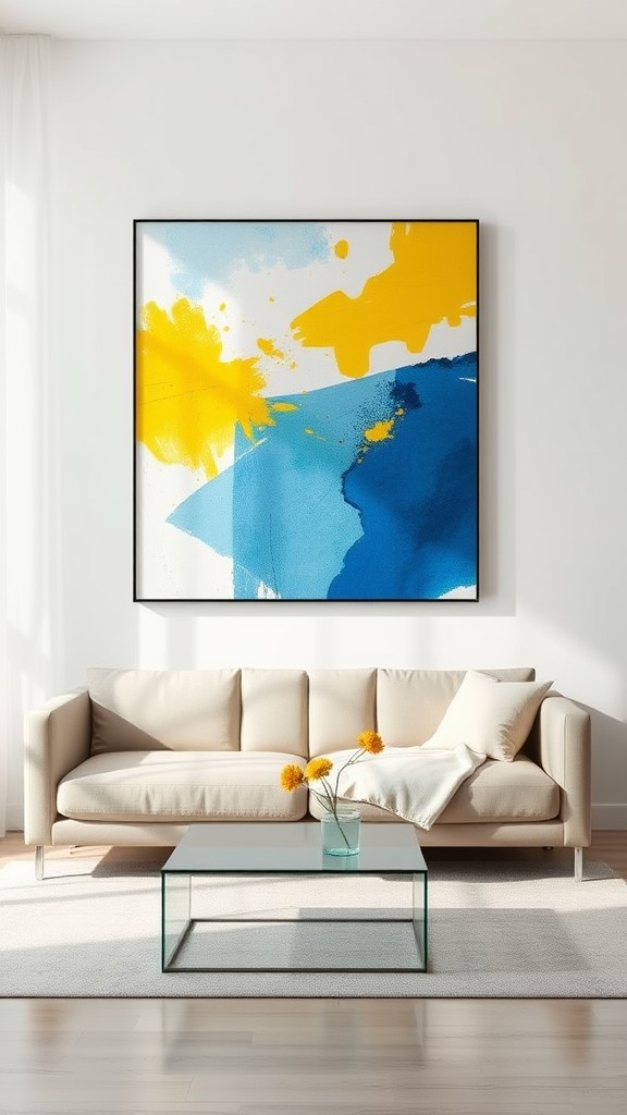 Paintings Featuring Blue and Yellow Tones