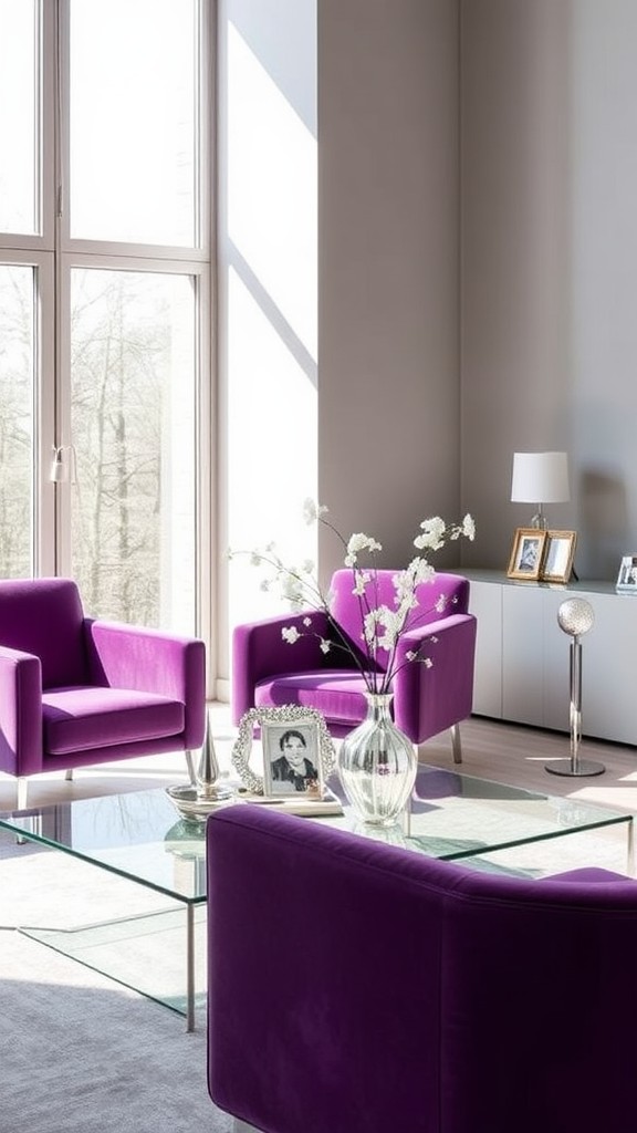 Purple Accent Chairs