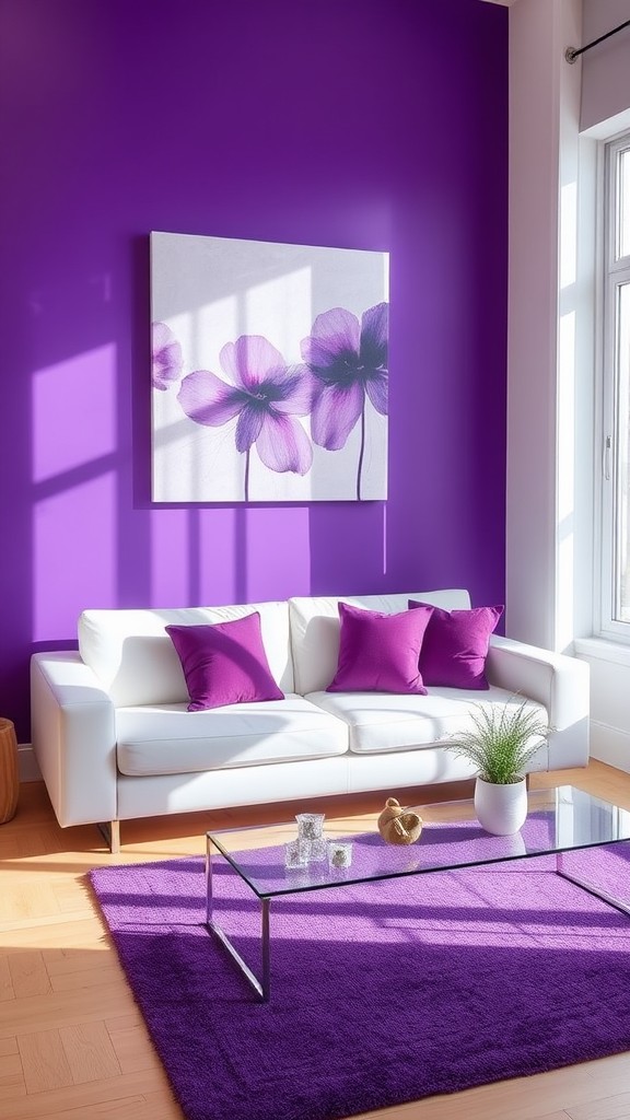 Purple Accent Wall Ideas