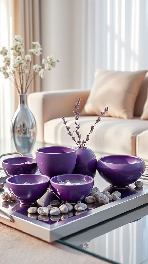 Purple Decorative Bowls