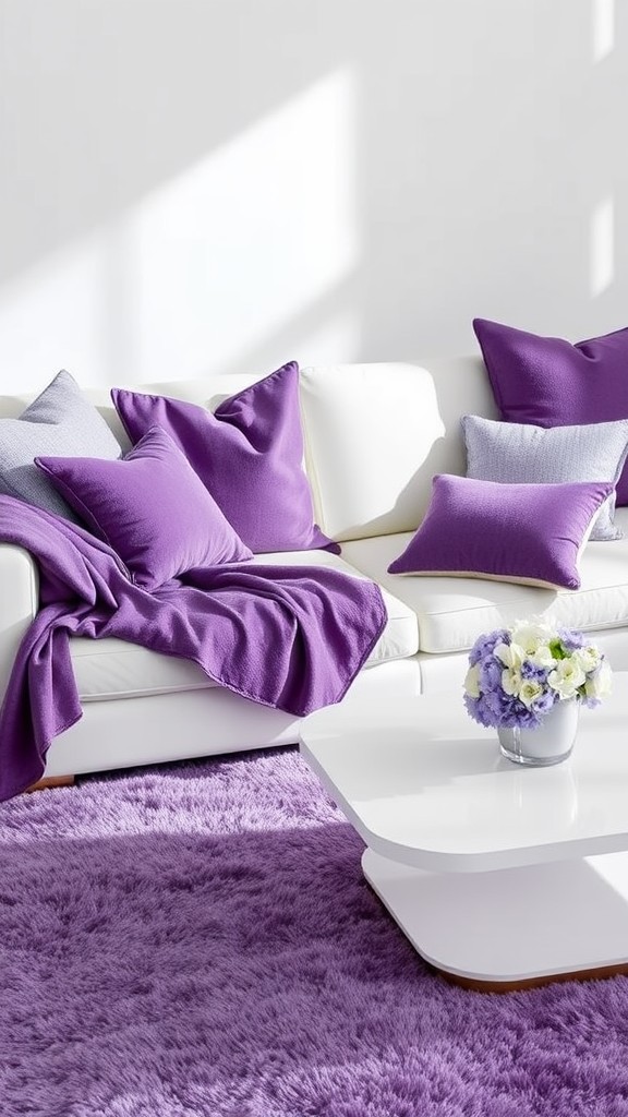 Purple Textiles for a Layered Look