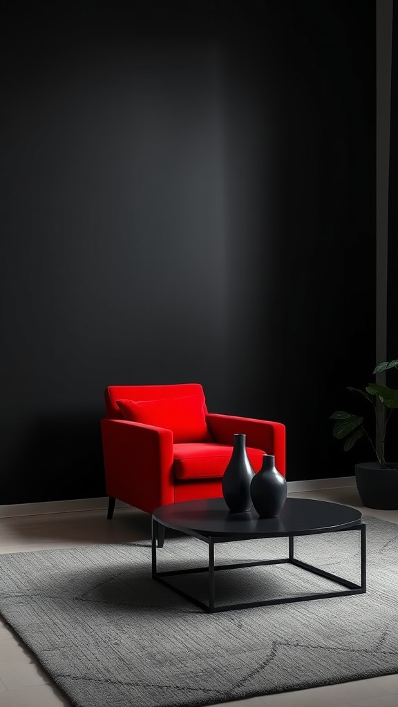 Red Accent Chair