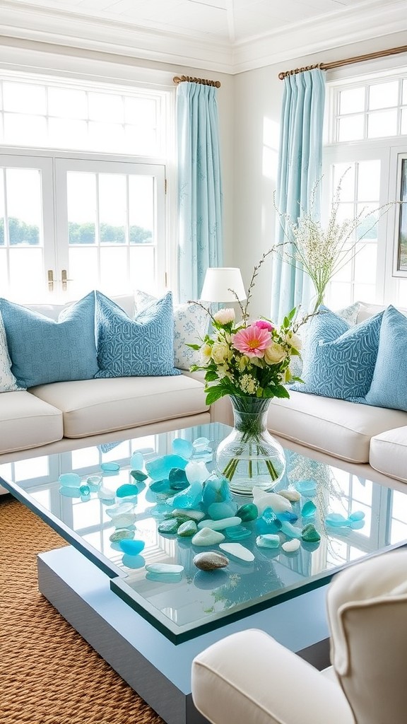 Sea Glass Decor Accents