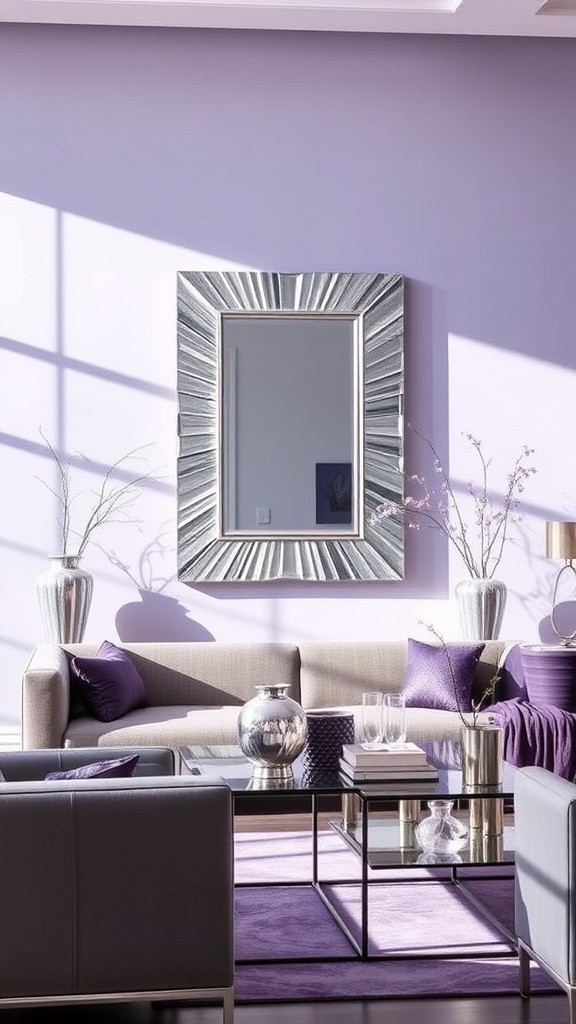 Shimmering Silver Wall Mirrors