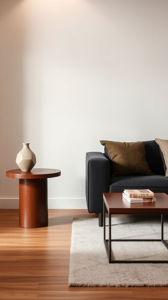 Sleek Brown Side Tables