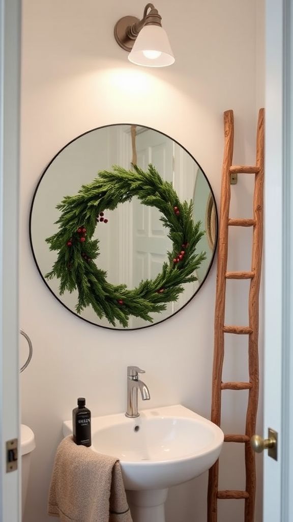 Spindles or Wreath on the Mirror