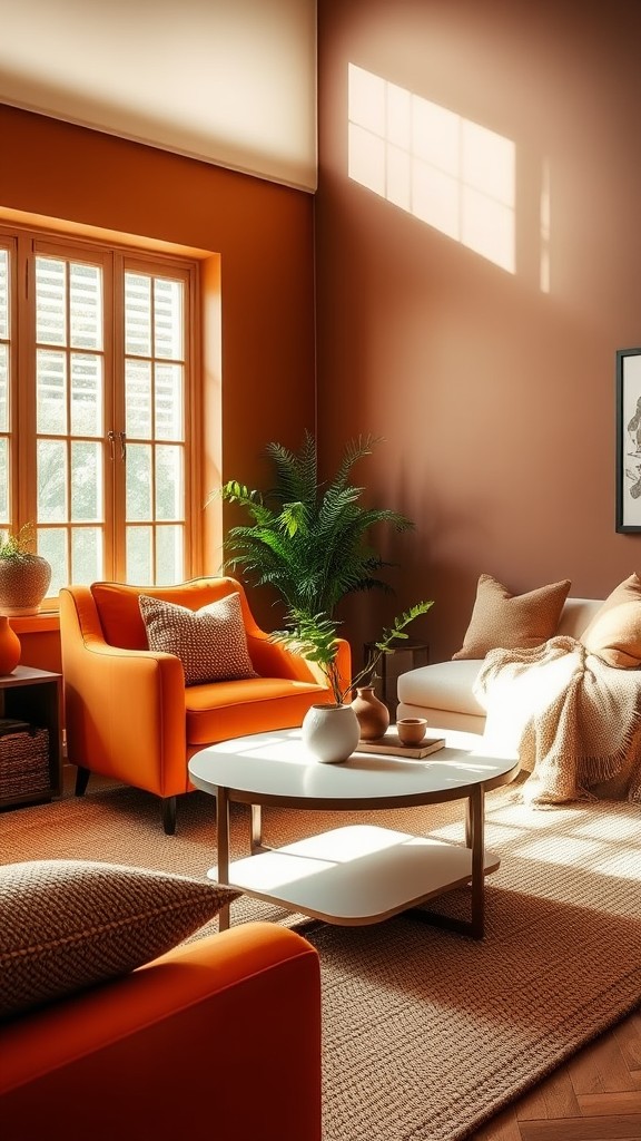 Statement Orange Armchair