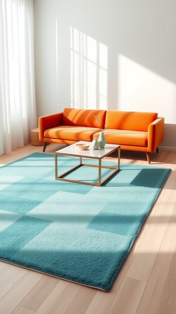 Teal Area Rug