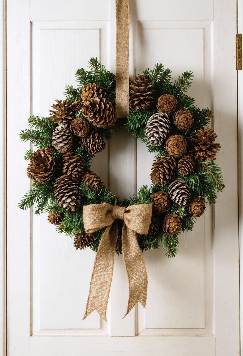 Traditional Pinecone Wreath