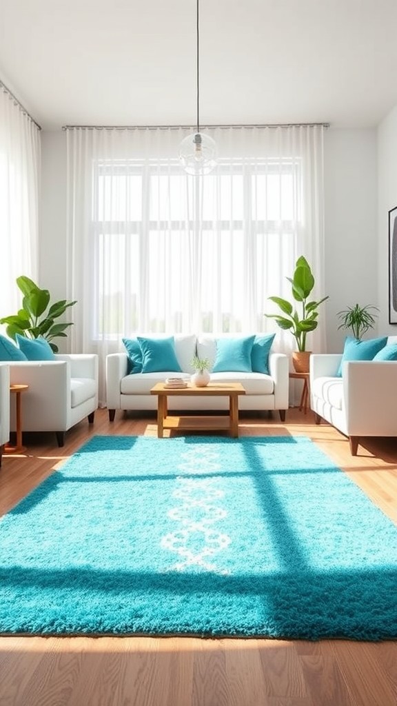 Turquoise Area Rugs