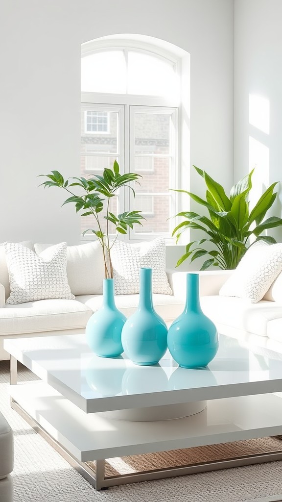 Turquoise Decorative Vases