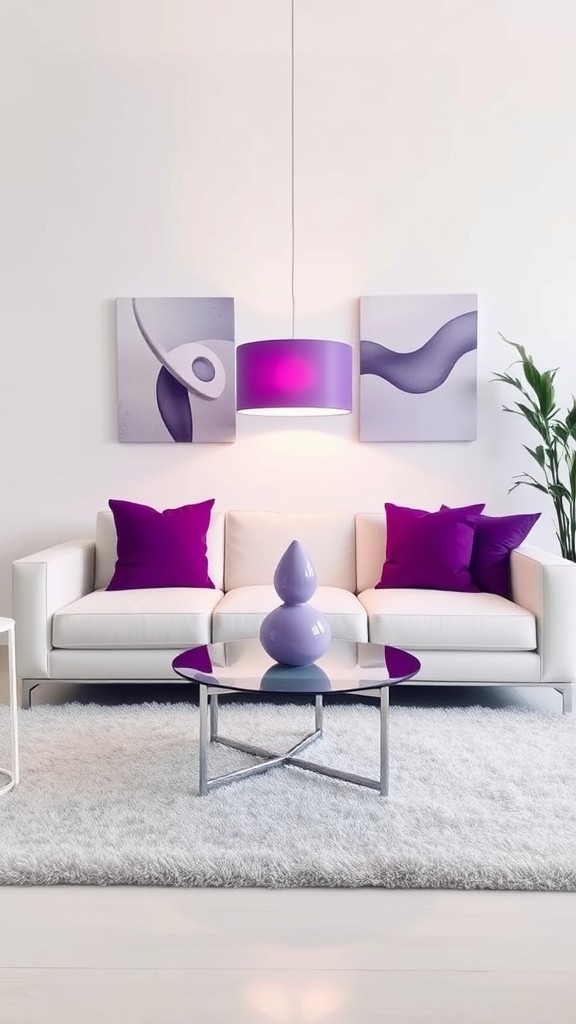 Unique Purple Lampshades