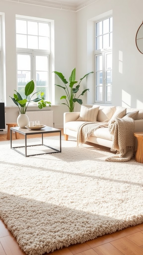 Use a Neutral Area Rug