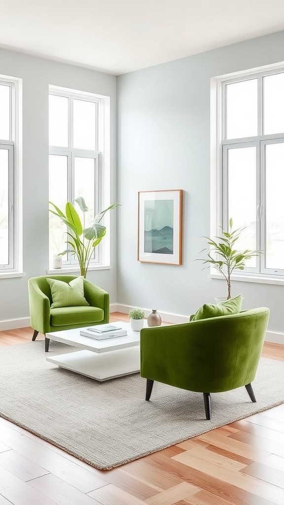 Use Green Accent Chairs