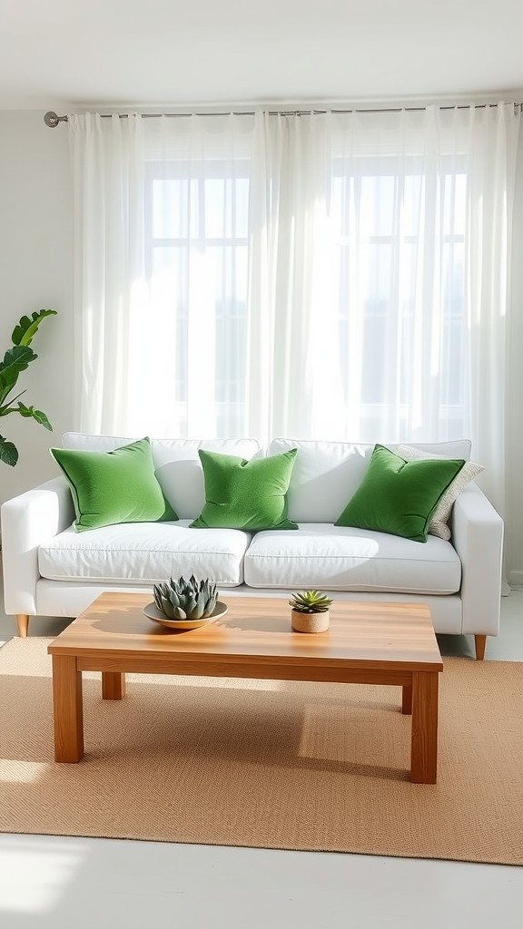 Use Green Accent Pillows