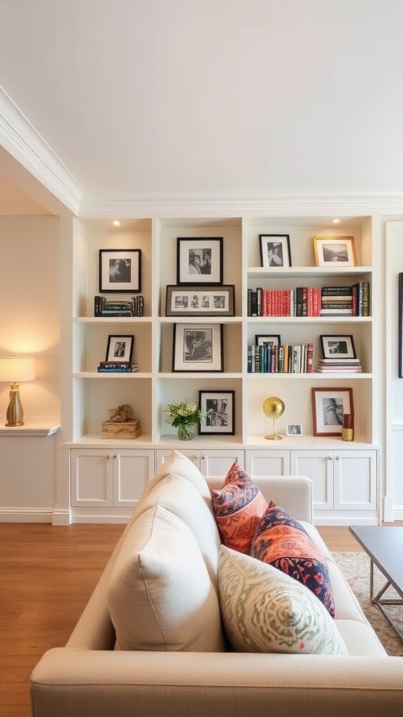 Utilize Built-In Shelving