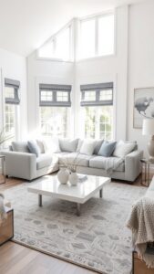 white and gray living room decor ideas