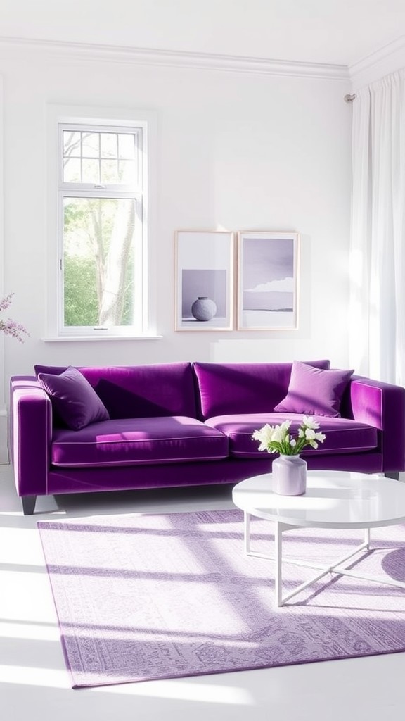 White and Purple Color Palette Inspiration