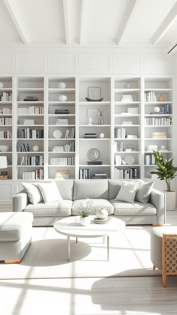 White Bookshelves