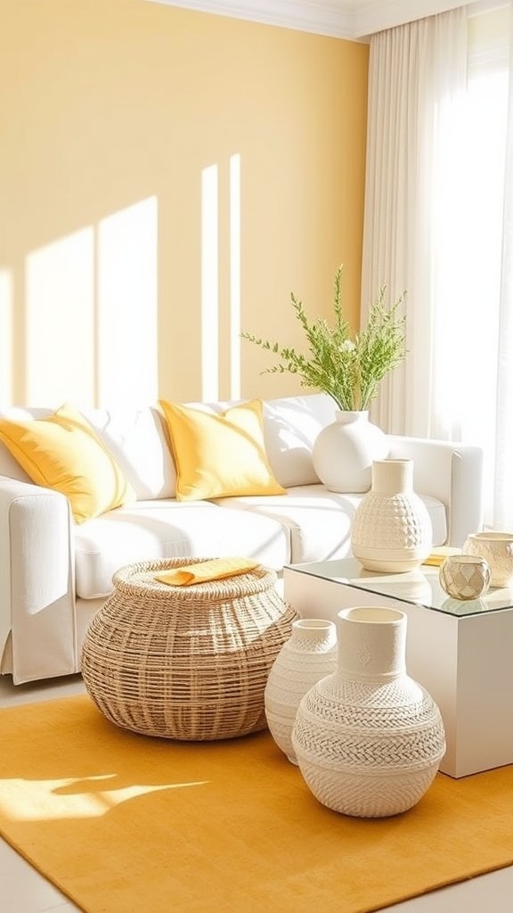 White Decorative Baskets