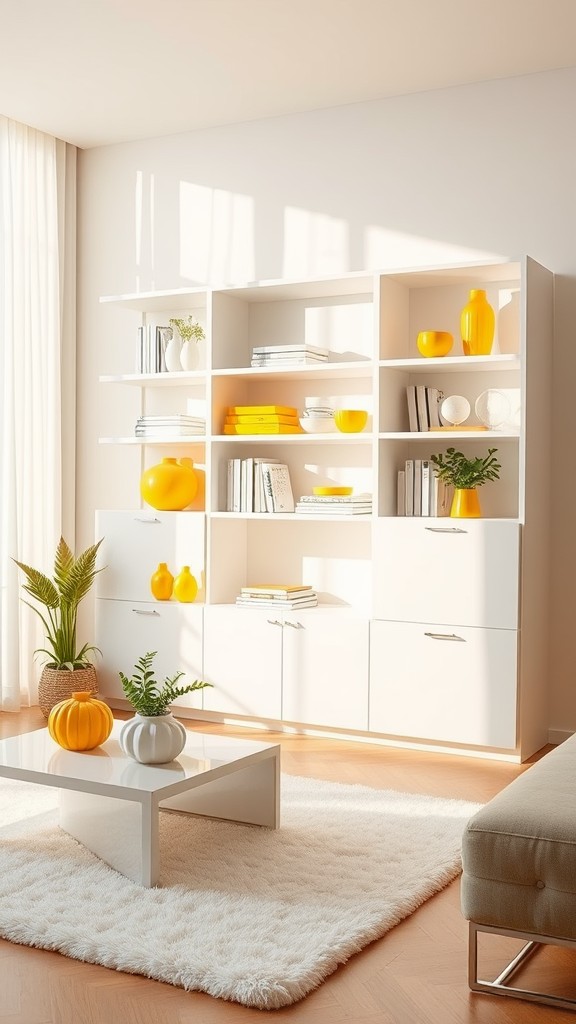 White Shelving Units