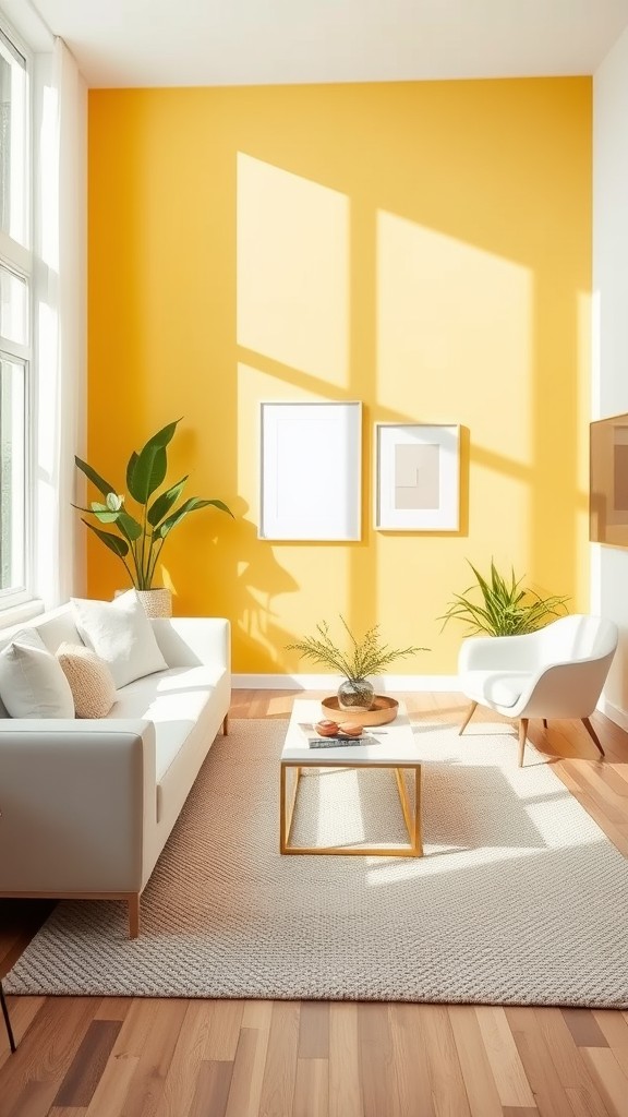 Yellow Accent Wall