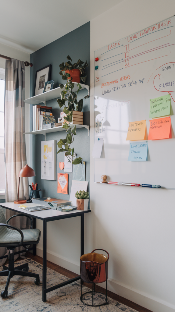 Hang a Whiteboard for Notes and Ideas