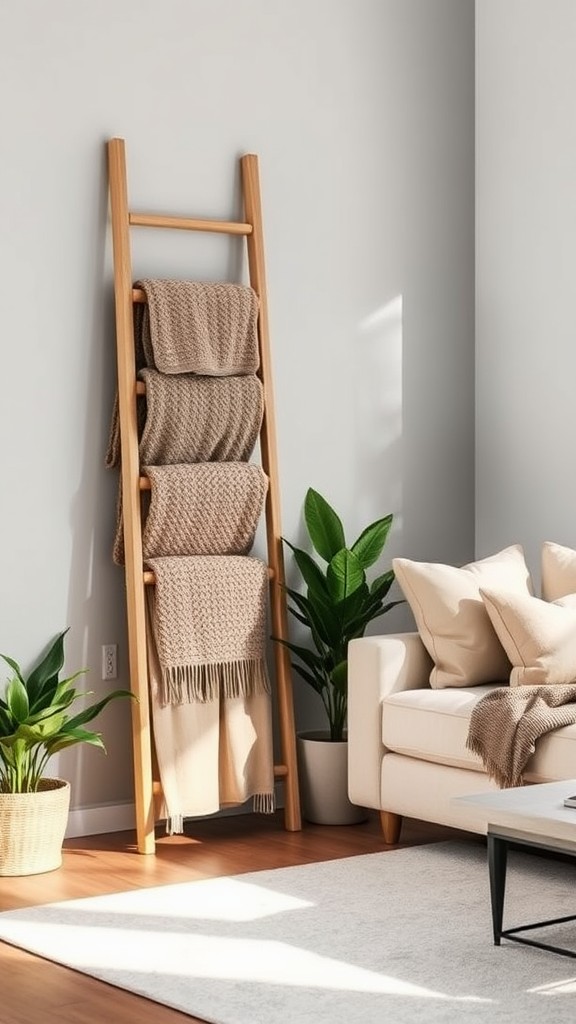 Add a Cozy Blanket Ladder