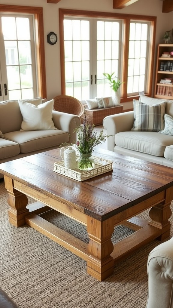 Add a Large Coffee Table