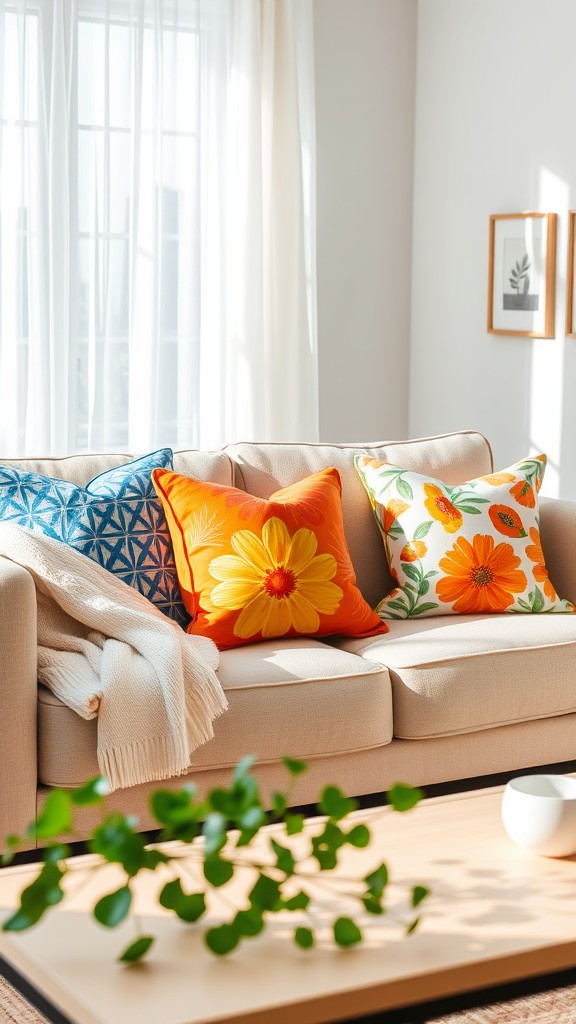 Add a Pop of Pattern with Pillows