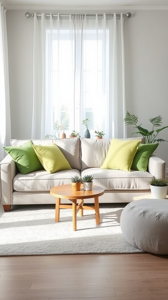 Add Green Throw Pillows