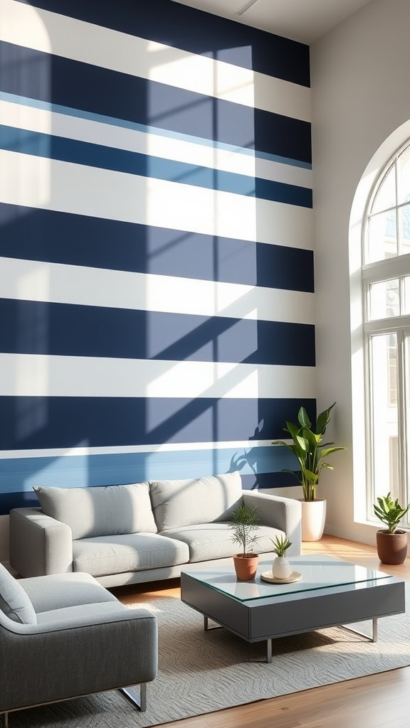 Bold Painted Stripes