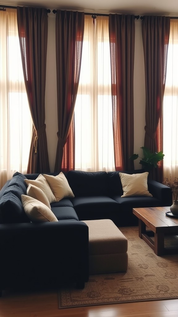 Brown Curtains for a Cozy Feel