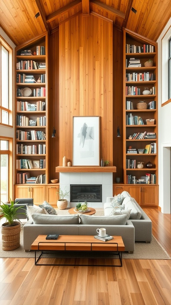 Built-In Bookshelves