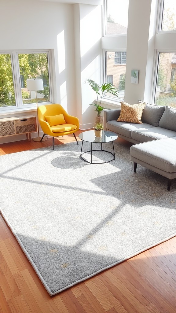 Choose Gray Rugs with Yellow Patterns