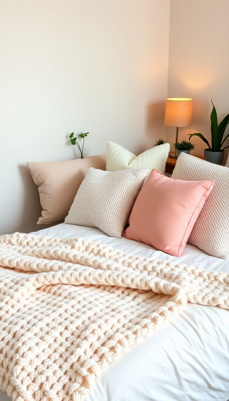 Cozy Bedding and Throw Pillows