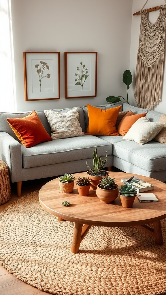 Cozy Bohemian Accents with Earthy Tones