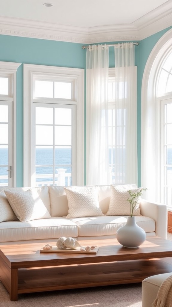 Crisp Aqua for a Coastal Feel