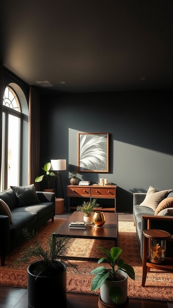 Dark Painted Walls for Intimacy