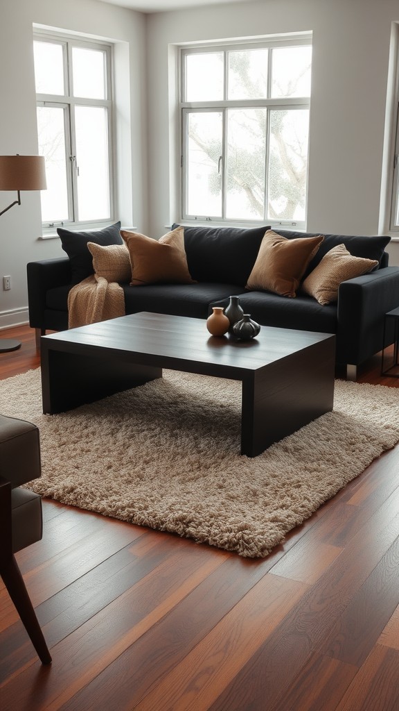 Dark Wood Coffee Table