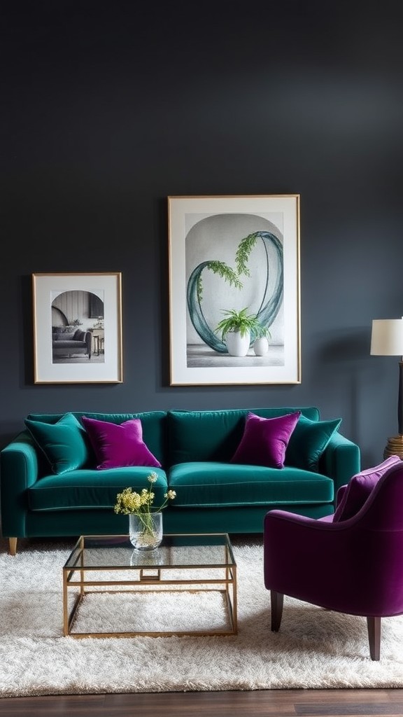 Deep Jewel Tones in Upholstery